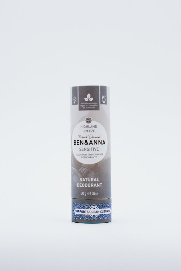 DEsodorante natural, vegano y ecológico para pieles sensibles de la marca Ben&Anna