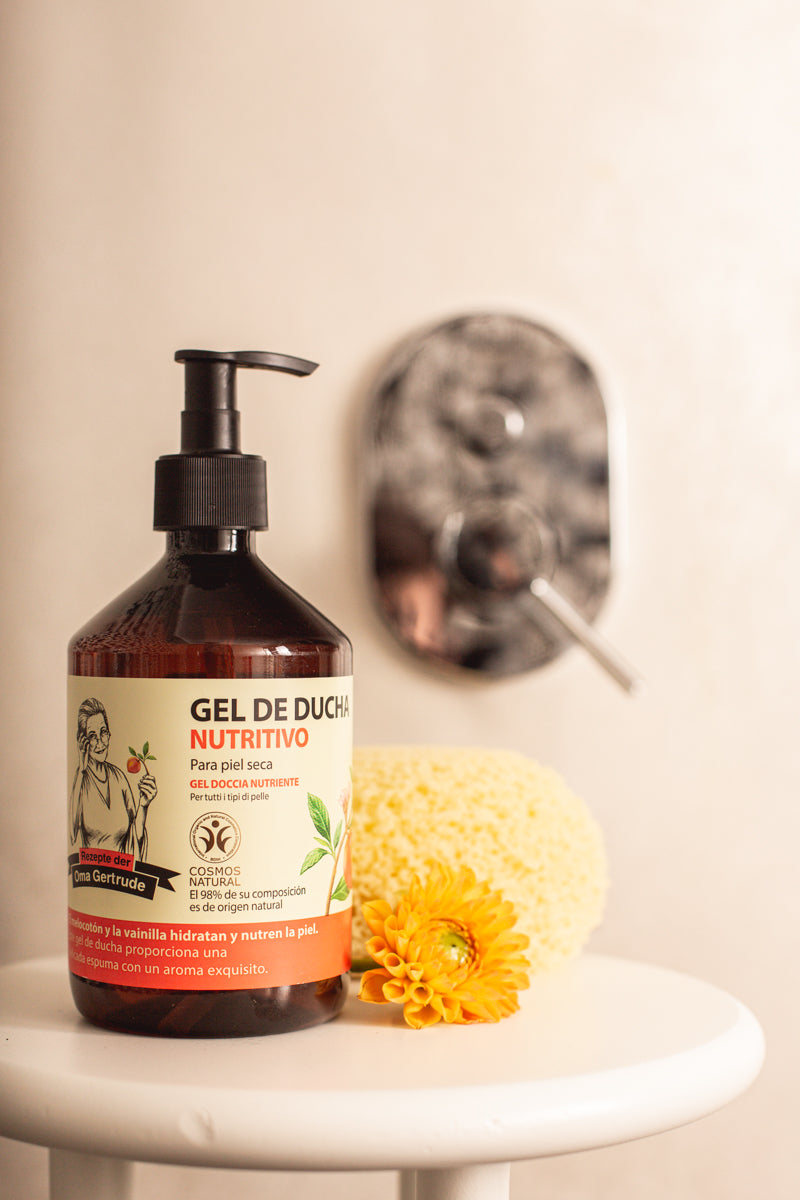 Gel de ducha para piel seca Oma Gertrude - Aroma melocotón y vainilla –  Semper